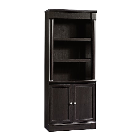 Sauder® Palladia 72"H 5-Shelf Traditional Library With Doors, Wind Oak
