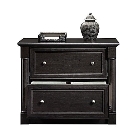 Sauder Palladia 36 1316 W x 22 D Lateral 2 Drawer File Cabinet Wind Oak Office Depot