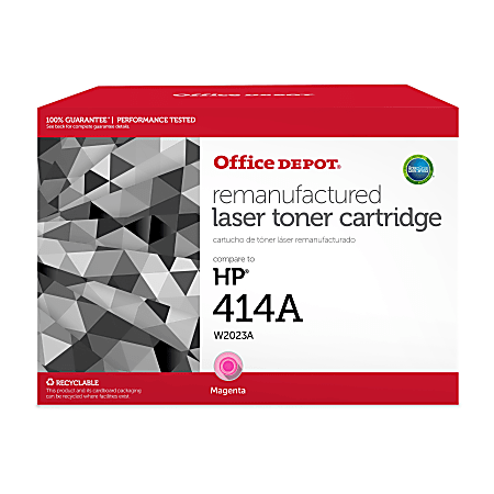 Office Depot® Brand Remanufactured Magenta Toner Cartridge Replacement For HP 414A, W2023A