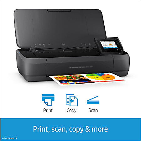 HP OfficeJet 250 Wireless Inkjet All In One Color Printer - Office