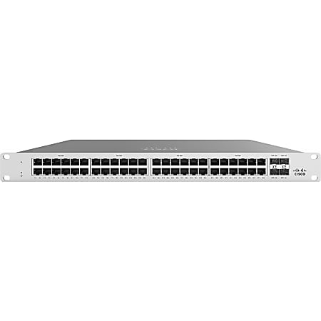 Meraki MS125-48LP-HW Ethernet Switch - 48 Ports - Manageable - Gigabit Ethernet, 10 Gigabit Ethernet - 10/100/1000Base-T, 10GBase-X - 2 Layer Supported - Modular - 439.80 W Power Consumption - Twisted Pair, Optical Fiber - 1U High - Rack-mountable