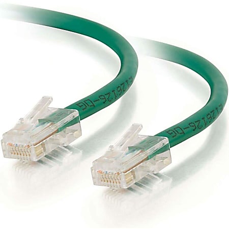 C2G-7ft Cat5e Non-Booted Unshielded (UTP) Network Patch Cable - Green - Category 5e for Network Device - RJ-45 Male - RJ-45 Male - 7ft - Green