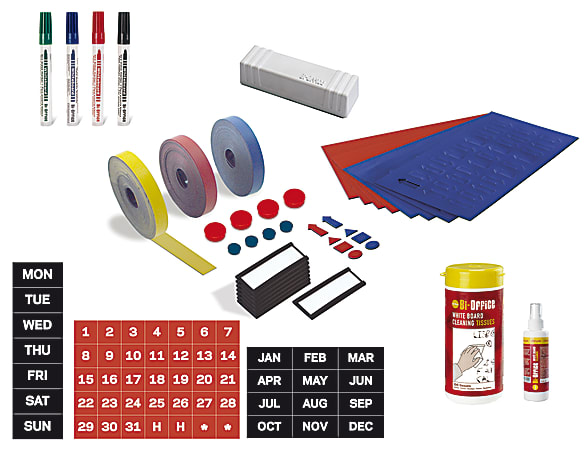 MasterVision™ Professional Magnetic Planning Accessory Kit, Set Of 36