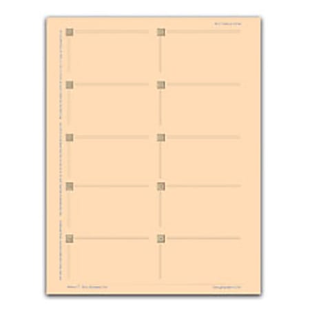 Geographics® Foil Premium Business Cards, Capital Gold, 2" x 3 1/2", Pack Of 150