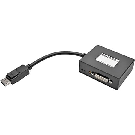 Tripp Lite 2-Port DisplayPort to DVI Video Splitter 1080p 1920x 1080 60Hz - DisplayPort/DVI Video Cable  - B157002DVI