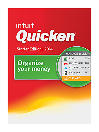 Quicken® Starter Edition 2014, Traditional Disc