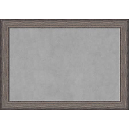 Amanti Art Magnetic Bulletin Board, Steel/Aluminum, 41" x 29", Country Barnwood Wood Frame