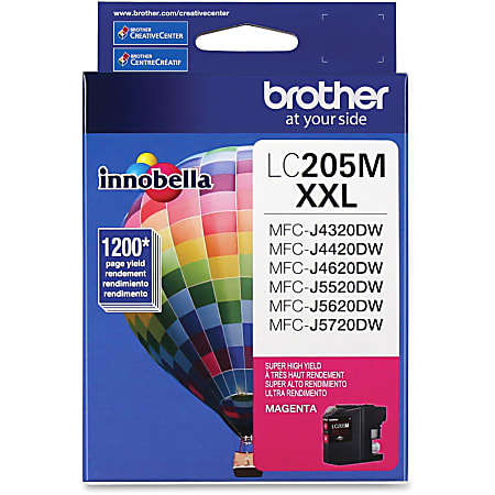Brother® LC205 Extra-High-Yield Magenta Ink Cartridge, LC205M