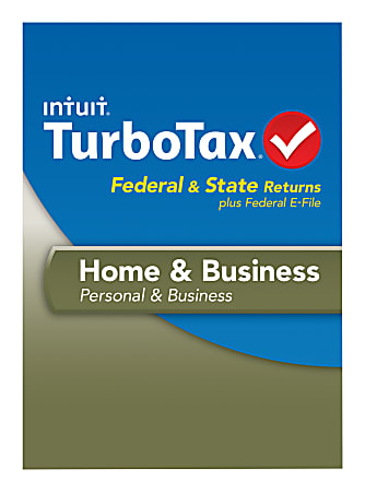 TurboTax® Home And Business Federal + State E-File 2013, For PC/Mac, Traditional Disc