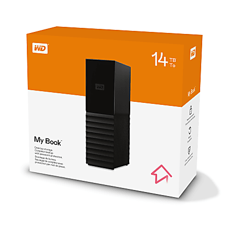 Western Digital My Book Desktop HDD 14TB Black - Office Depot