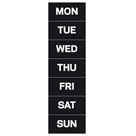 MasterVision™ Magnetic Days Of The Week, 1" x 2", Pack Of 7