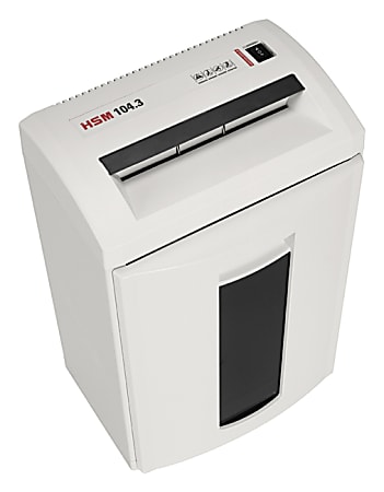 HSM 104.3cc Cross-Cut Shredder