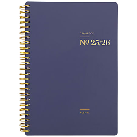 Cambridge® WorkStyle® Classic Academic 2025-2026 Weekly Monthly Planner, Future Dusk, Small, 5 1/2" x 8 /12"