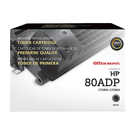 Office Depot® Remanufactured Black Toner Cartridge Replacement For HP 80ADP