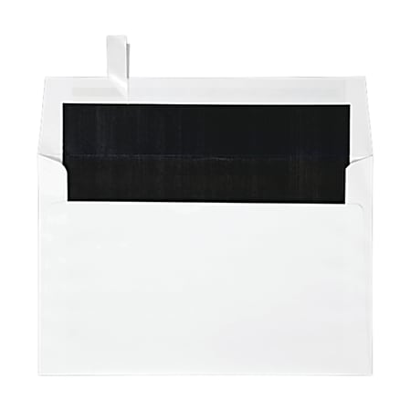 LUX Invitation Envelopes, A9, Peel & Press Closure, Black/White, Pack Of 250
