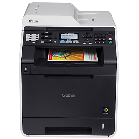 Brother® MFC-9460CDN Color Laser All-In-One Printer, Copier, Scanner, Fax