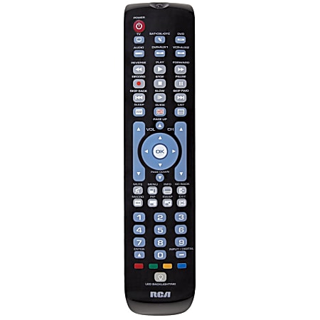 VOXX Electronics RCRN06GR Universal Remote Control - For TV, Satellite Box, Cable Box, DVD Player, Blu-ray Disc Player, VCR