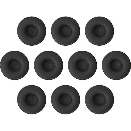 Jabra Ear Cushion - 10 Pack - Black - Leatherette