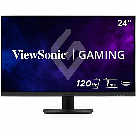 ViewSonic VX2416A 24 Inch 1080p 1ms 120Hz IPS Gaming Monitor with Eye Care, USB C, HDMI 1.4, and DisplayPort Inputs - VX2416A