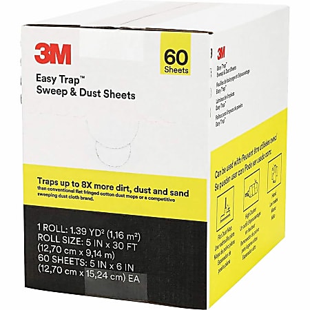 3M Easy Trap Duster - 5" Width x 6" Depth - White - 60/Box - 8 / Carton