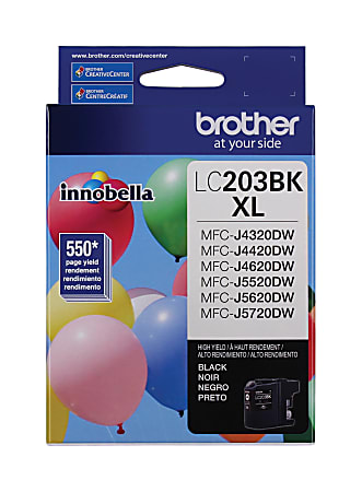 Brother® LC203 High-Yield Black Ink Cartridge, LC203BKS