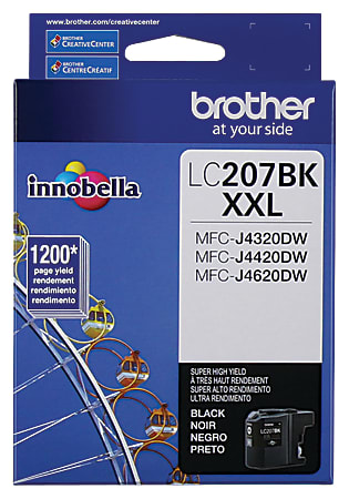 Brother® LC207 Black Super-High-Yield Ink Cartridge, LC207BKS