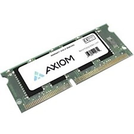 Axiom 256MB 144-pin x32 DDR2-533 DIMM for HP - CB423A - 256 MB - DDR SDRAM - 400 MHz DDR2-400/PC2-3200 - Non-ECC - Unbuffered - 144-pin - SoDIMM