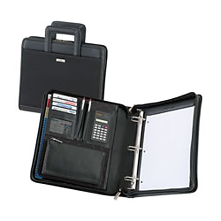 Office Depot® Brand 3-Ring Binder/Organizer, Black