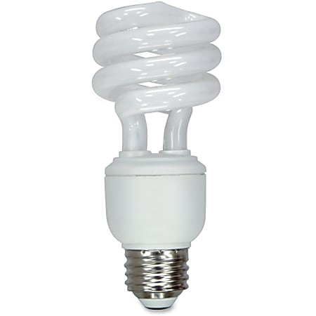 GE Spiral T3 Fluorescent Light Bulbs, 14 Watt, Carton Of 3