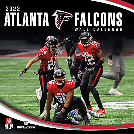 Lang Turner Licensing Monthly Wall Calendar, 12" x 24", Atlanta Falcons, January To December 2022