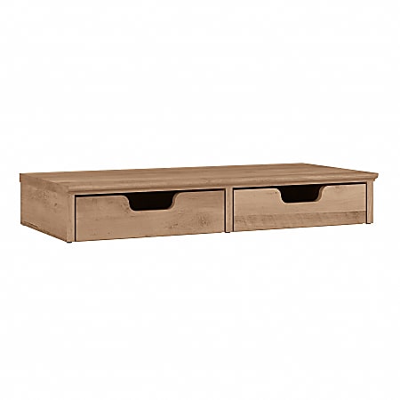 Bush Furniture Salinas Desktop Organizer With Drawers, Reclaimed Pine, Standard Delivery