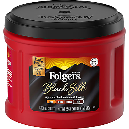 Folgers® Ground Black Silk Dark Ground Coffee, Dark - 22.6 oz - 1 Each