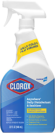 Clorox® Anywhere® Hard Surface™ Sanitizing Spray, 32 Oz Bottle