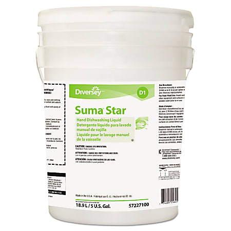 Diversey™ Suma® Star D1 Hand Dishwashing Detergent, Unscented, 640 Oz