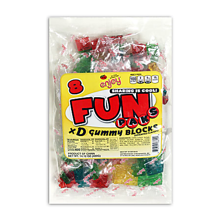 Enjoy XD Gummy Blocks Fun Pack, 11.3 Oz