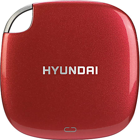 Hyundai 256GB Portable External Solid State Drive, HTESD250R, Candy Apple Red