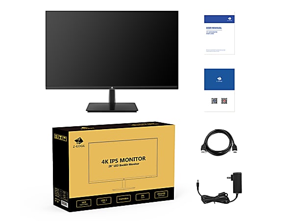 Z Edge U28I4K 28 Ultra HD 4K IPS Gaming Monitor FreeSync - Office Depot