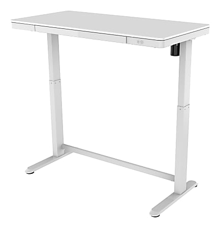 Realspace Smart Electric 48 W Height Adjustable Standing Desk WhiteNatural  - Office Depot
