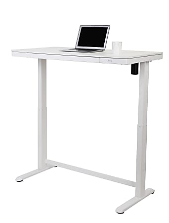 Realspace Electric 48W Height Adjustable Standing Desk White - Office Depot