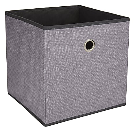 Realspace® Storage Cube, Medium Size, Charcoal