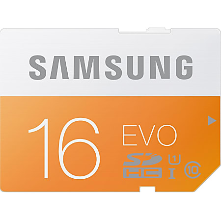 Samsung EVO 16 GB Class 10/UHS-I SDHC - 10 Year Warranty