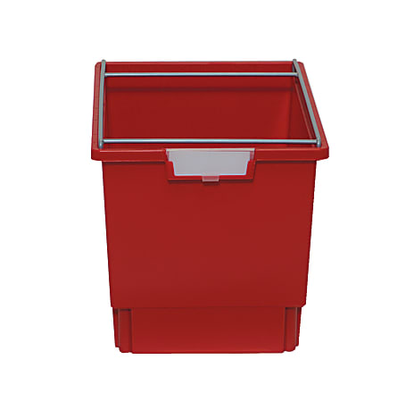 StorSystem Slim Line Filing Bin, Letter Size, 12"H x 16 3/4"W x 12"D, Green