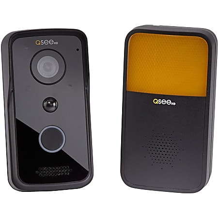 Q-see Wi-Fi Doorbell Camera & Chime - Black