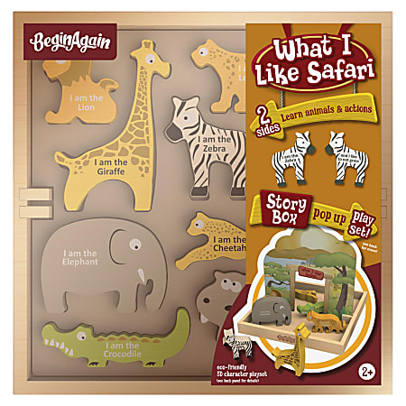 BeginAgain Toys What I Like Safari Story Box