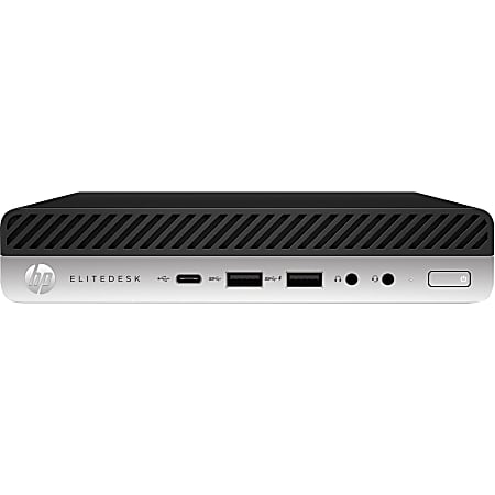 HP EliteDesk 705 G4 Mini Desktop PC, Ryzen 5 PRO 2400GE, 8GB Memory, 256GB Solid State Drive , Windows® 10 Pro