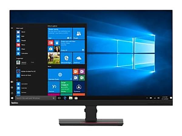 Lenovo ThinkVision T32h-20 - LED monitor - 32" - 2560 x 1440 WQHD @ 60 Hz - IPS - 350 cd/m² - 1000:1 - 4 ms - HDMI, DisplayPort, USB-C - raven black - for ThinkPad T14s Gen 2 20WM