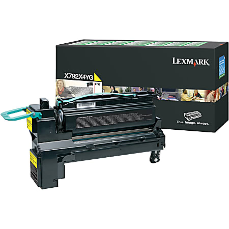 Lexmark™ X792X4YG Yellow Extra-High Yield Return Program Toner Cartridge