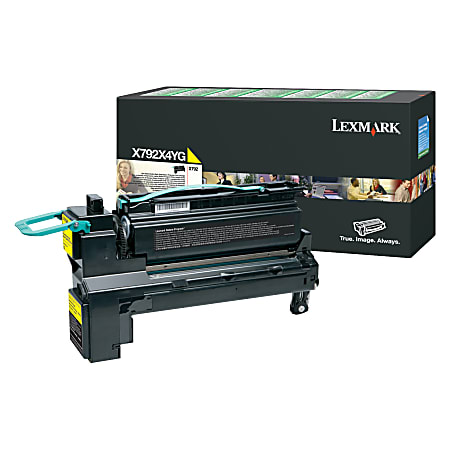 Lexmark™ X792X4YG Yellow Extra-High Yield Return Program Toner Cartridge