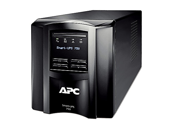 APC by Schneider Electric Smart-UPS 750 VA Tower UPS - Tower - 4 Hour Recharge - 100 V AC Input - 100 V AC Output - SMT750J