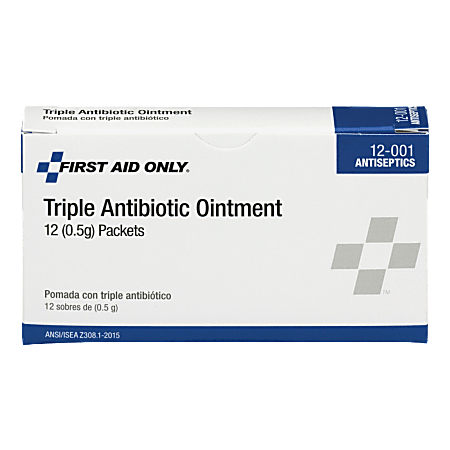 First Aid Only™ BZK Antiseptic Towelettes, 2" x 2", White, Box Of 10